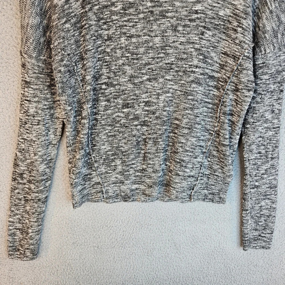 Moth Anthropologie Womens Black & Ivory Marbled Turtle Neck Sweater Sz S - Picture 4 of 16